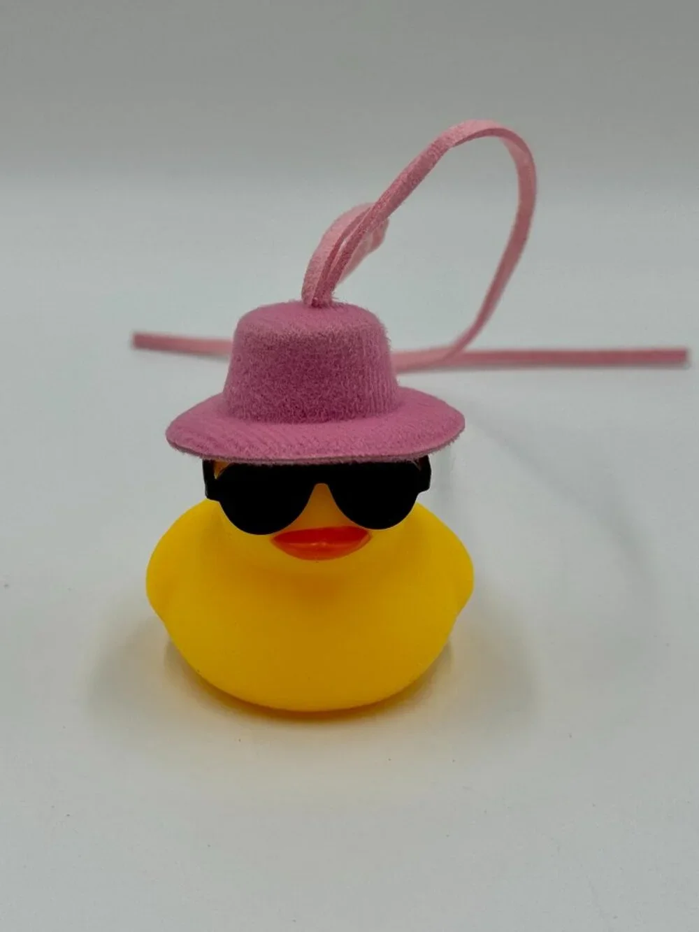 Rubber Duck With Hat & Sunglasses - Car Accessory, Toy